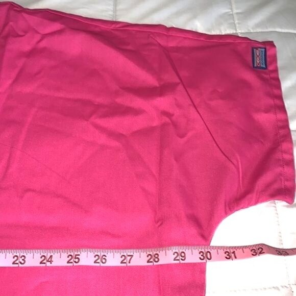 Cherokee Workwear V-Neck Pink Scrub Top 3XL Cotton Blend - Picture 9 of 10